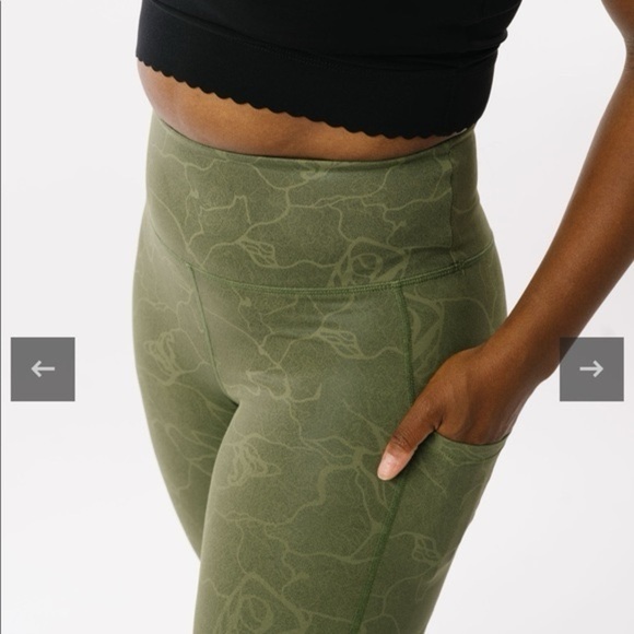 ZYIA Active Olive Mase Light N Tight High Rise 7/8 Leggings - Picture 2 of 12